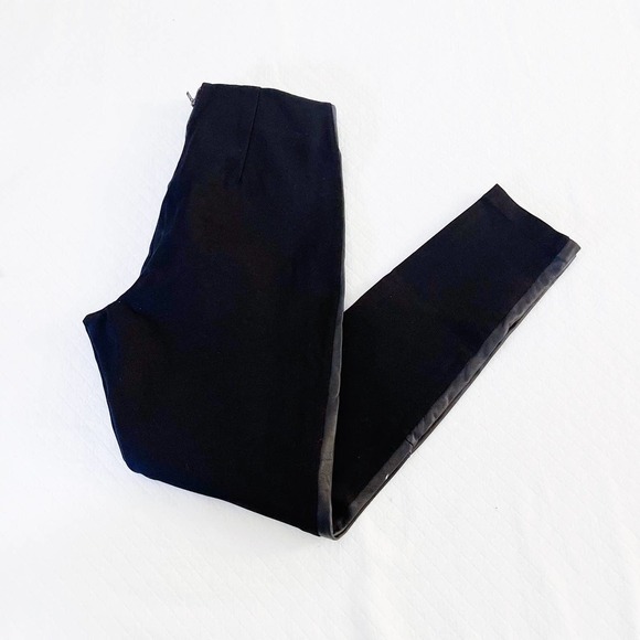 J. Crew Pixie Pant Skinny Fit Contrast Leather Band SZ8R - Picture 3 of 7